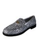 Miu Miu Leather Crystal Embellishments Loafers