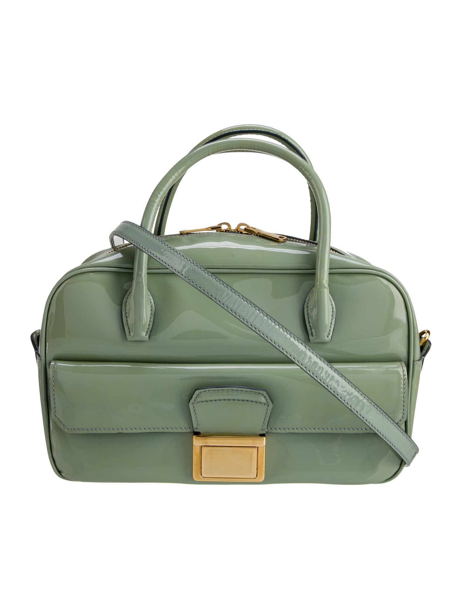 Miu Miu Patent Leather Top Handle Bag