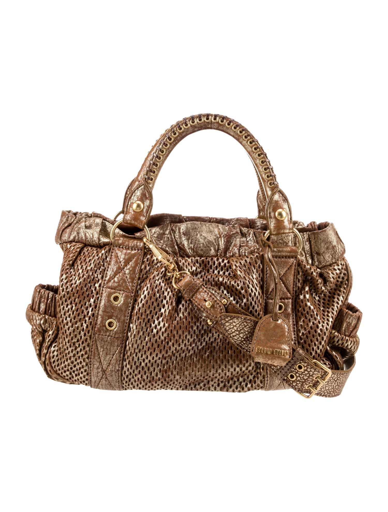 Miu Miu Lambskin Top Handle Bag