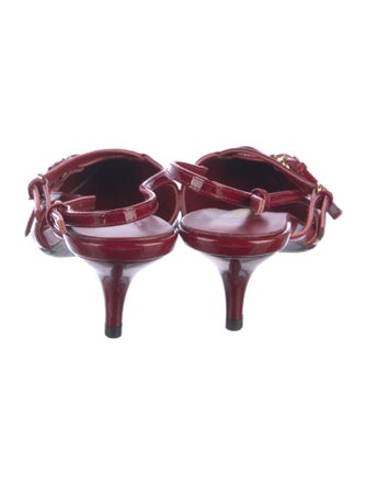 Miu Miu Patent Leather Slingback Pumps