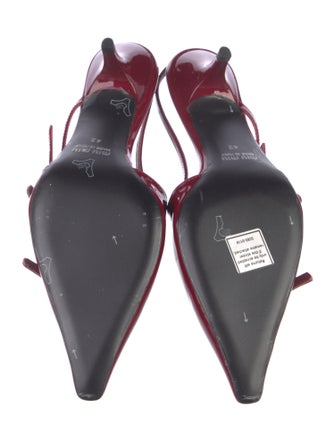 Miu Miu Patent Leather Slingback Pumps