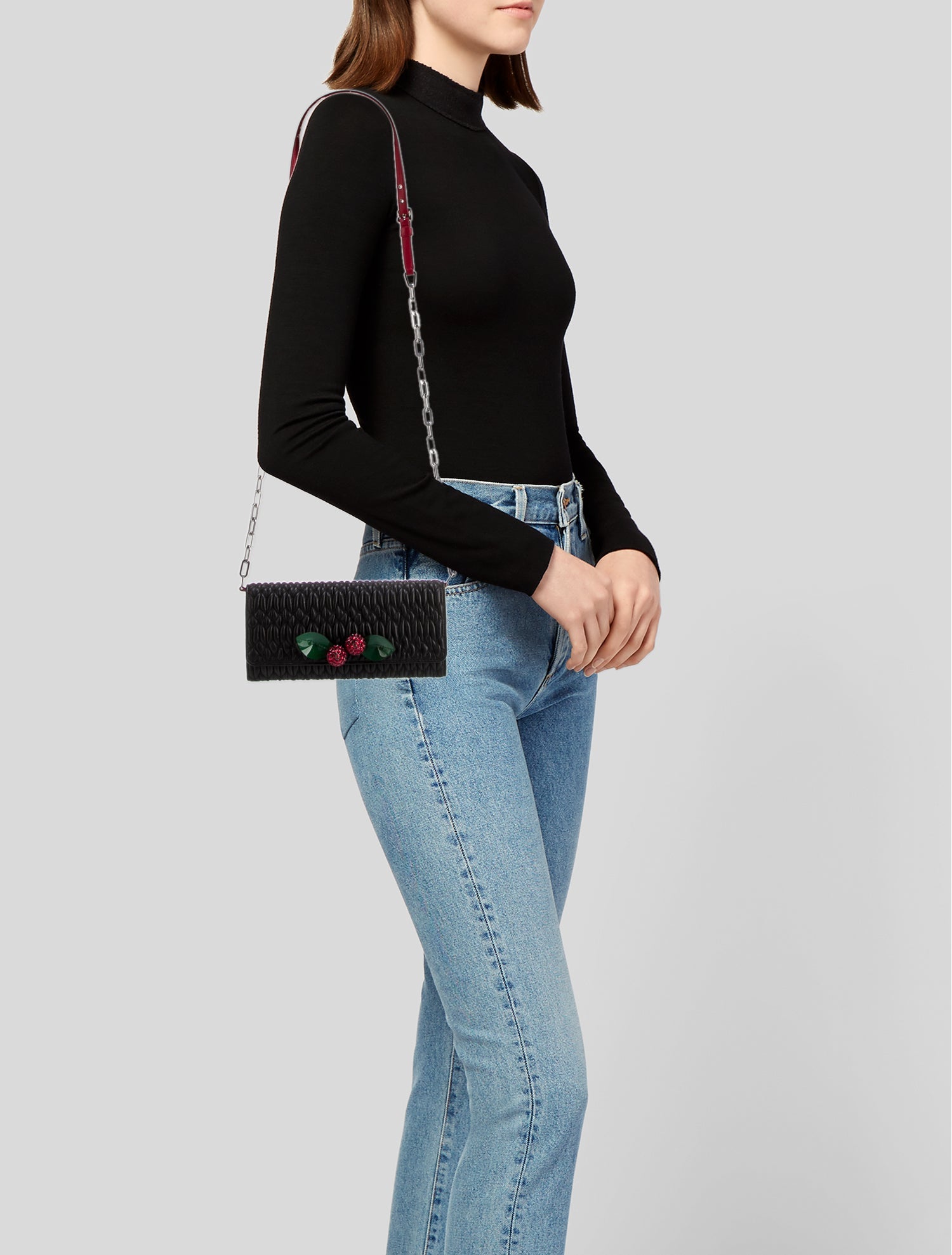 Miu Miu Leather Crossbody Bag