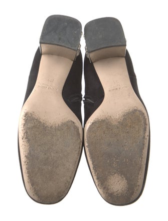 Miu Miu Suede Crystal Embellishments Boots