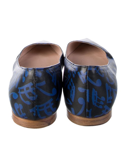 Miu Miu Leather Printed Ballet Flats