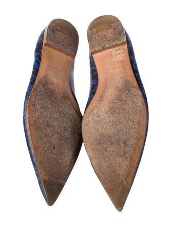 Miu Miu Leather Printed Ballet Flats