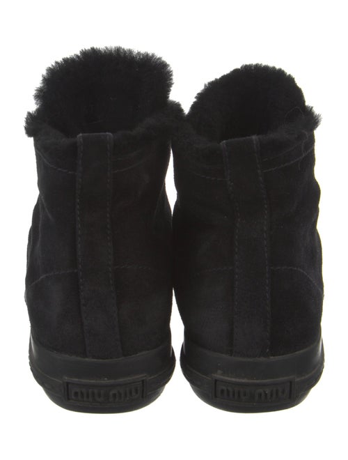 Miu Miu Suede Crystal Embellishments Sneakers