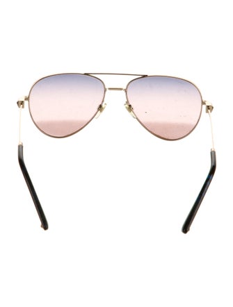 Valentino Aviator Mirrored Sunglasses