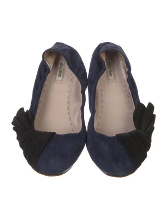 Miu Miu Suede Ballet Flats