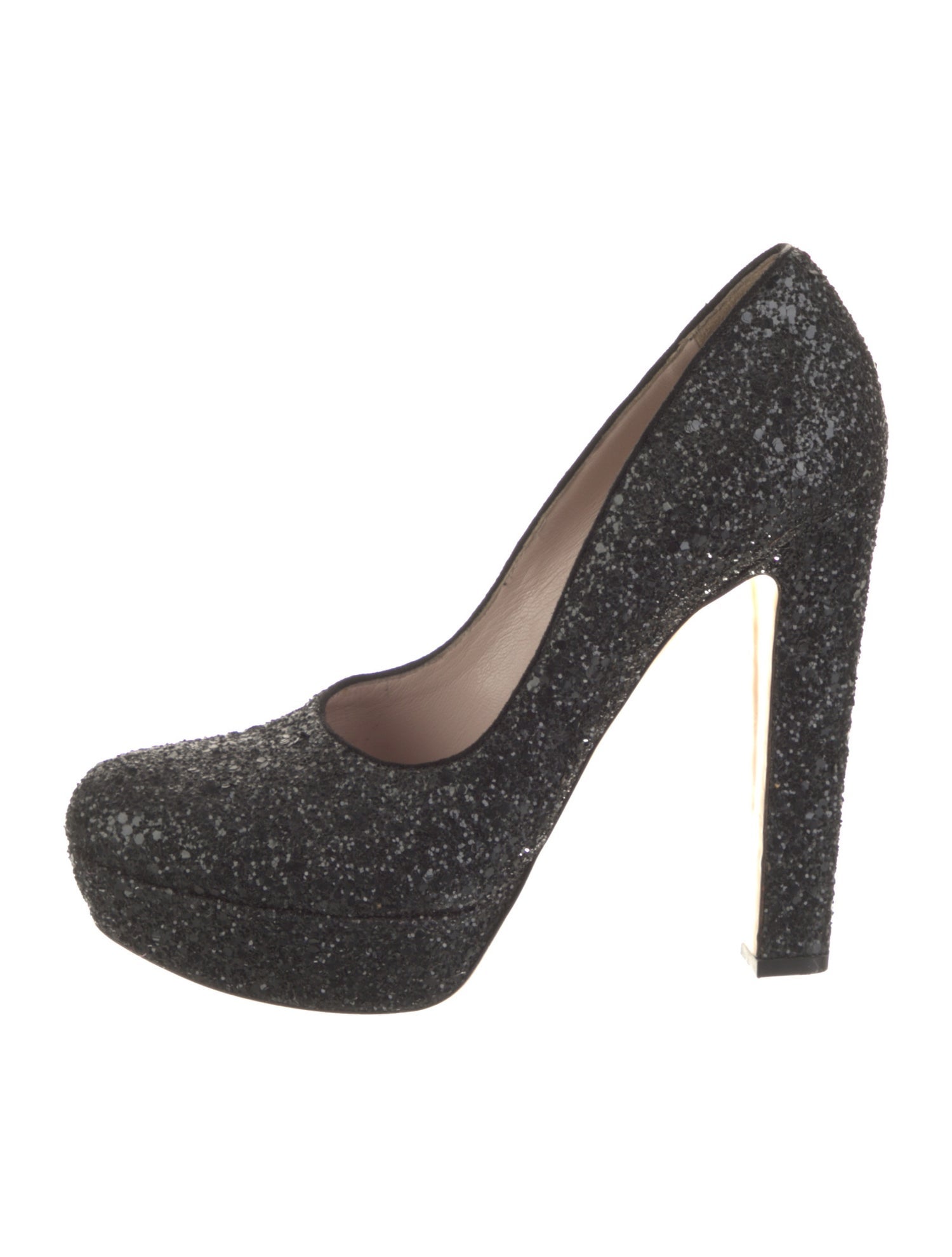Miu Miu Glitter Glitter Accents Pumps