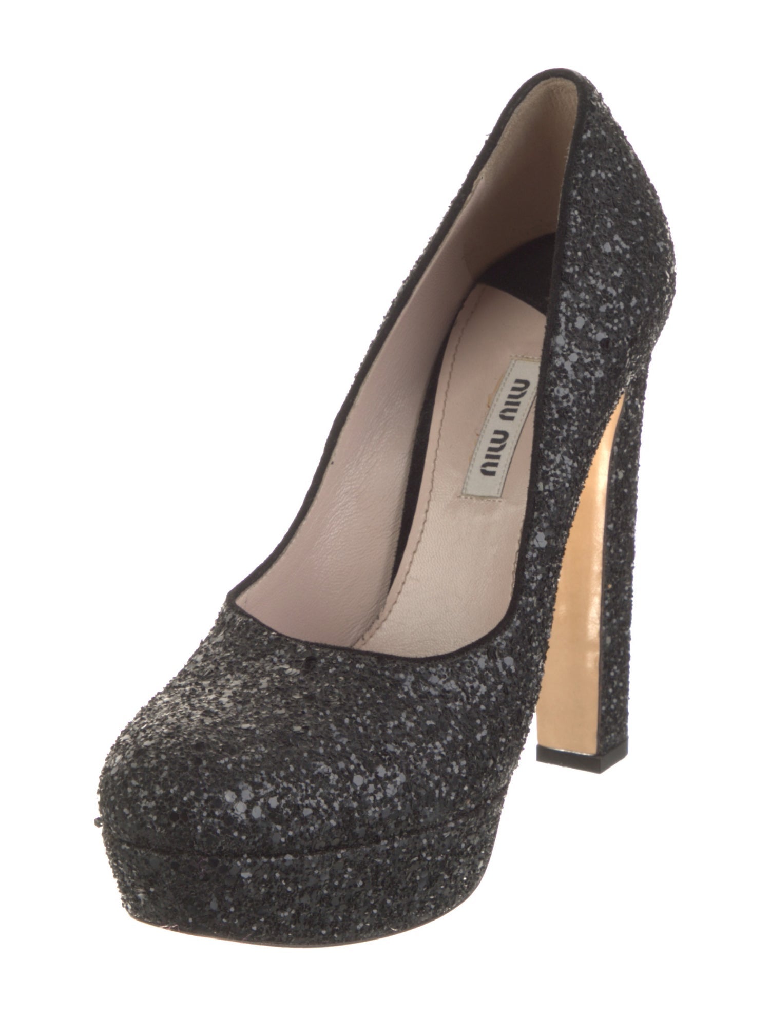 Miu Miu Glitter Glitter Accents Pumps
