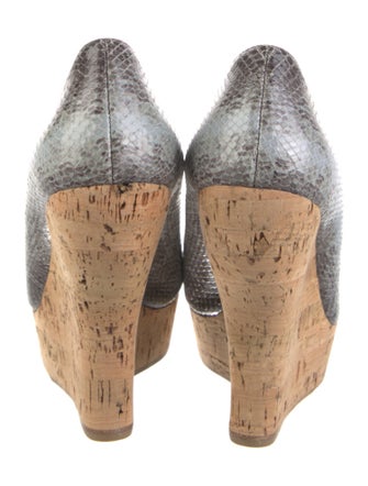 Miu Miu Embossed Leather Animal Print Pumps