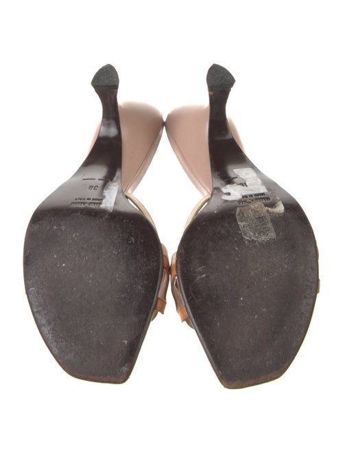 Miu Miu Leather Patterned Slides