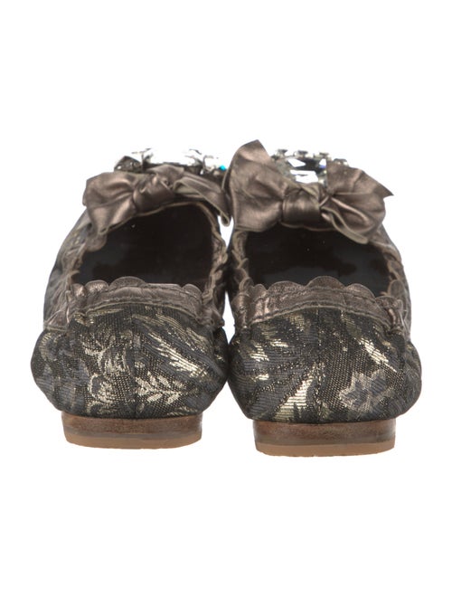 Miu Miu Bow Accents Ballet Flats