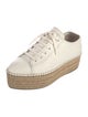 Miu Miu Leather Espadrille Sneakers