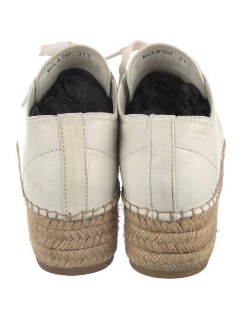 Miu Miu Leather Espadrille Sneakers