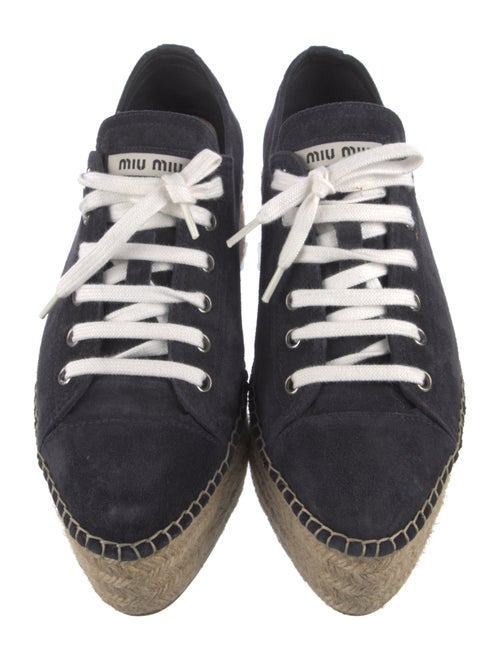 Miu Miu Suede Espadrille Sneakers