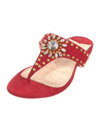 Miu Miu Suede Slides