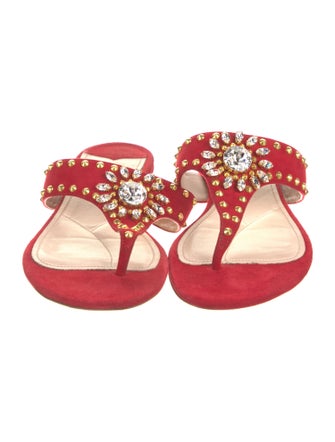 Miu Miu Suede Slides