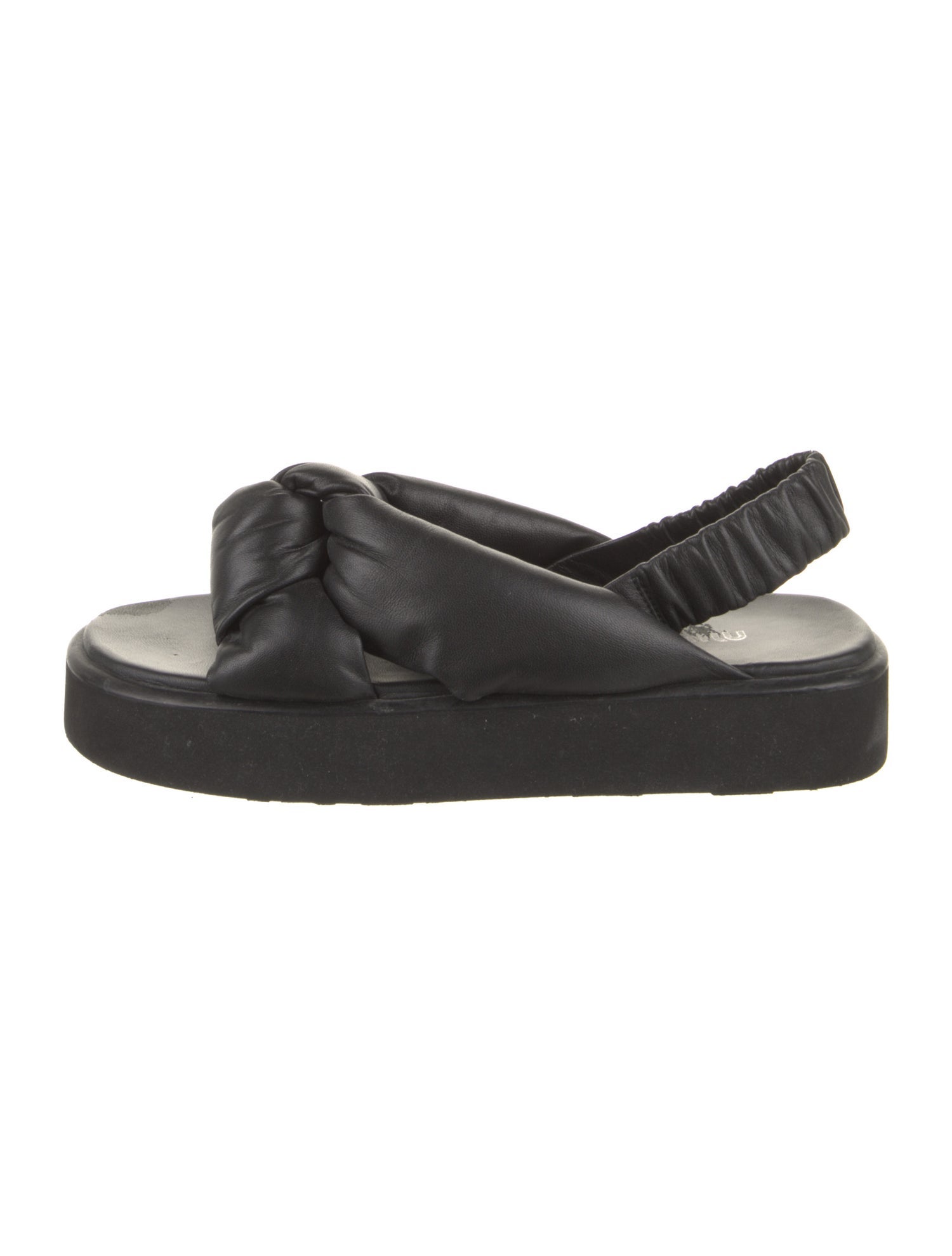 Stuart Weitzman Rubber Beaded Accents T-Strap Sandals