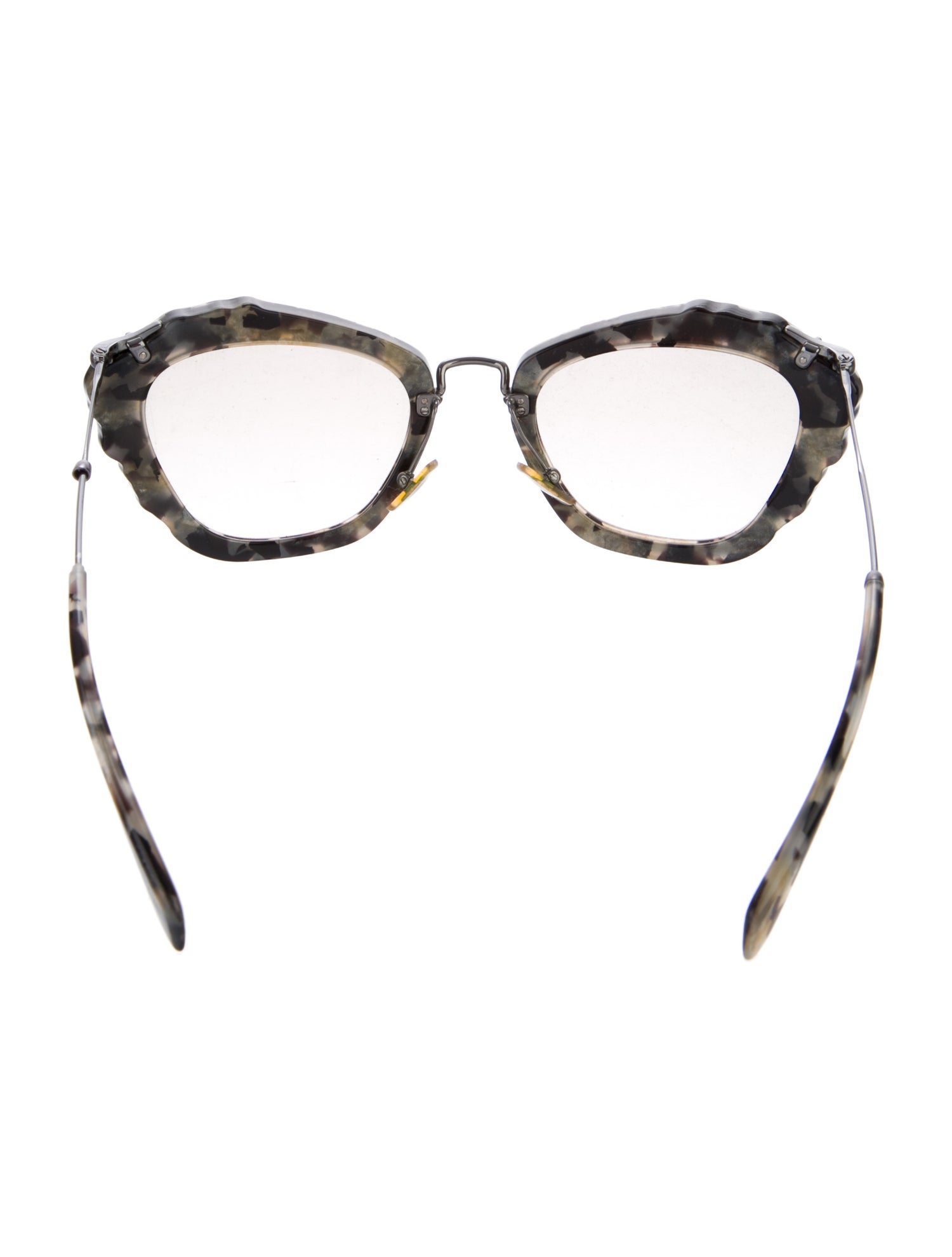 Miu Miu Cat-Eye Clear Sunglasses