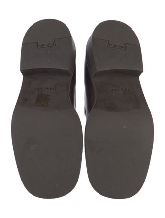 Miu Miu Leather Mary Jane Flats