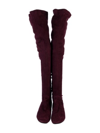 Miu Miu Suede Crystal Embellishments Boots