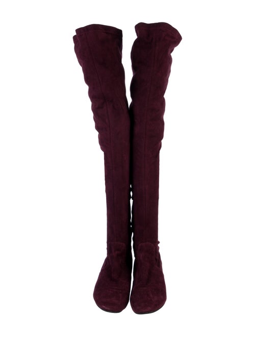 Miu Miu Suede Crystal Embellishments Boots