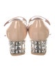Miu Miu Patent Leather Crystal Embellishments Pumps
