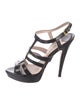 Miu Miu Patent Leather Gladiator Sandals
