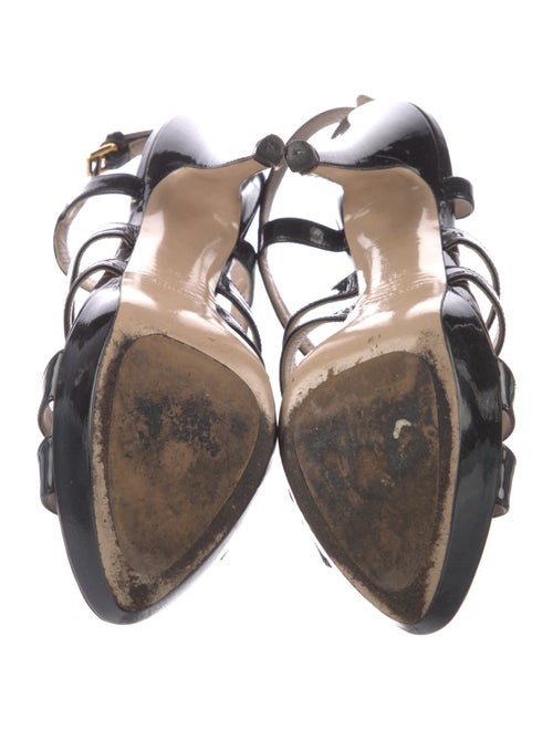 Miu Miu Patent Leather Gladiator Sandals