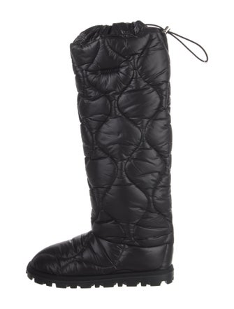 Miu Miu Nylon Printed Combat Boots