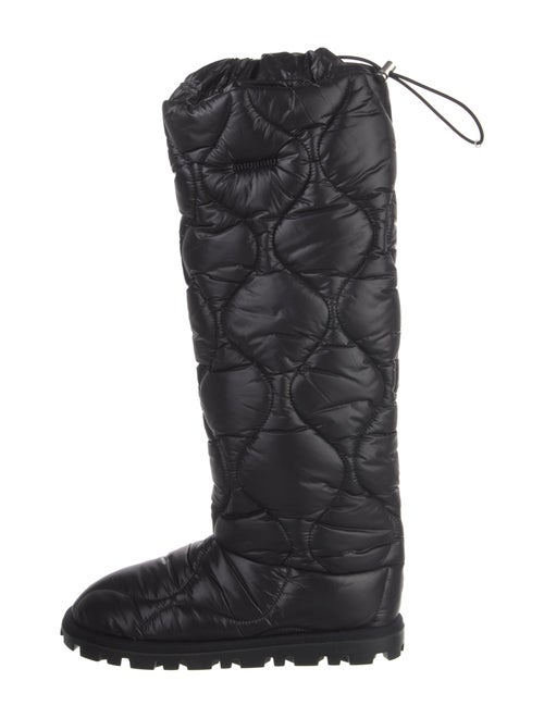 Miu Miu Nylon Printed Combat Boots