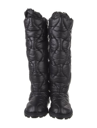 Miu Miu Nylon Printed Combat Boots