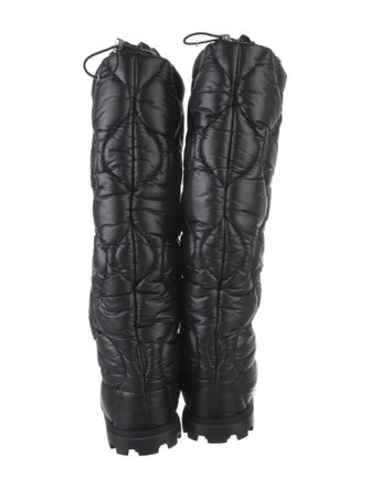 Miu Miu Nylon Printed Combat Boots