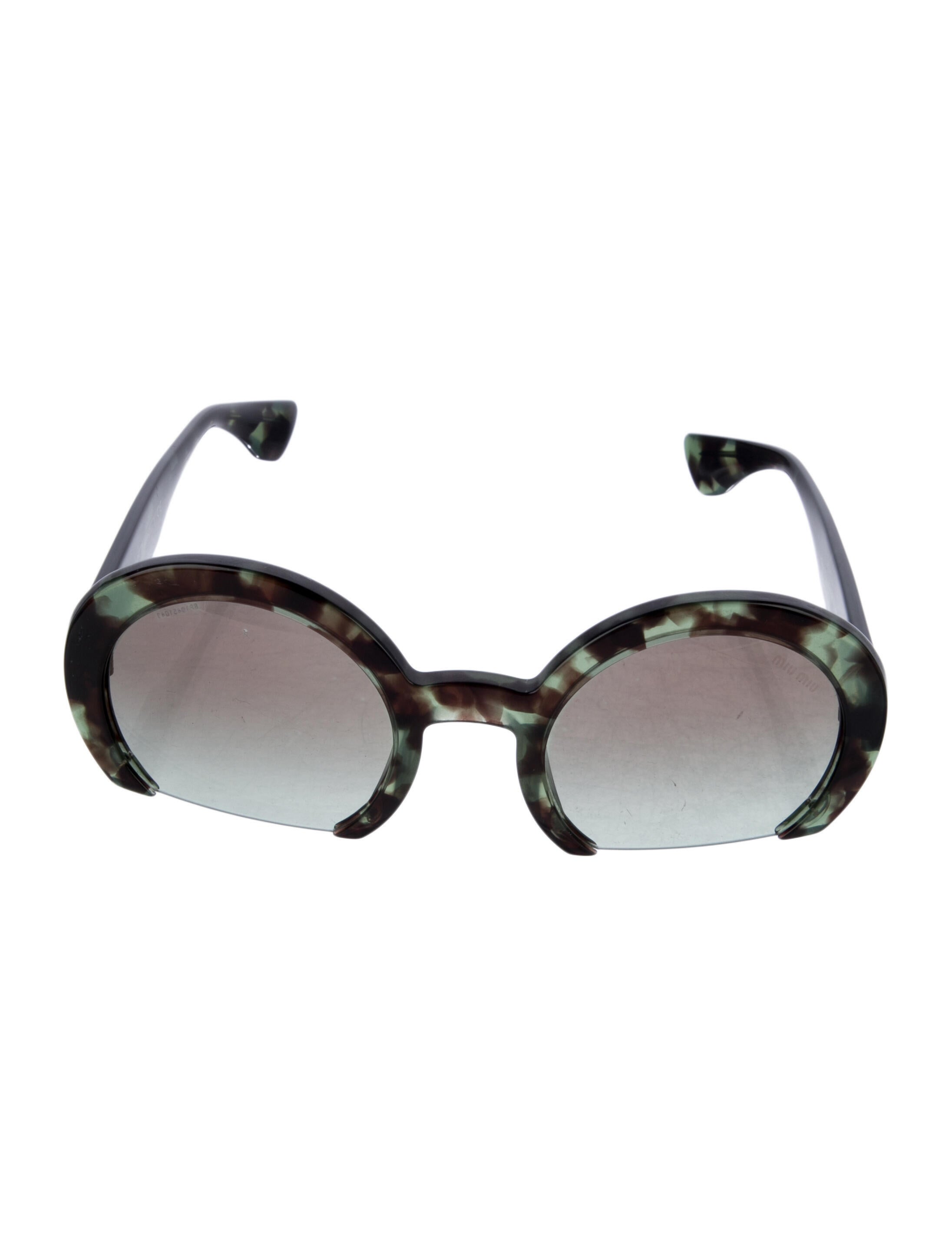 Miu Miu Oversize Tinted Sunglasses
