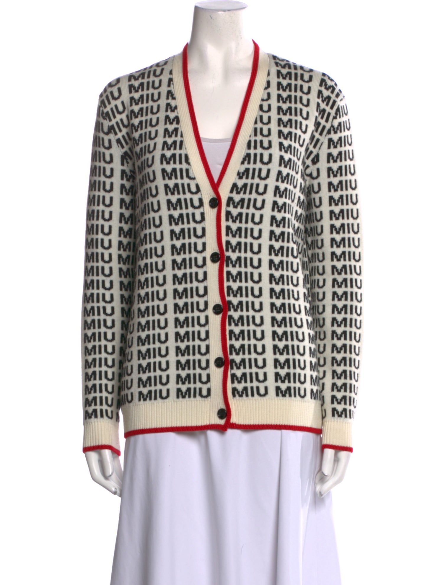 Miu Miu Wool Ghost Sweater - Knitwear, Clothing - MIU81229