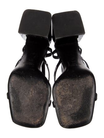 Miu Miu Patent Leather Slingback Sandals