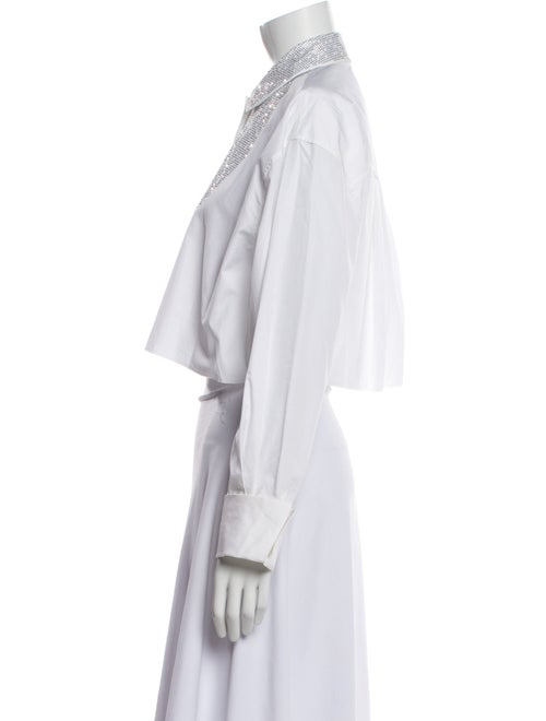 Miu Miu 2021 Long Sleeve Crop Top