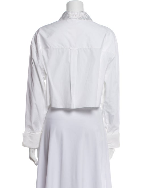 Miu Miu 2021 Long Sleeve Crop Top