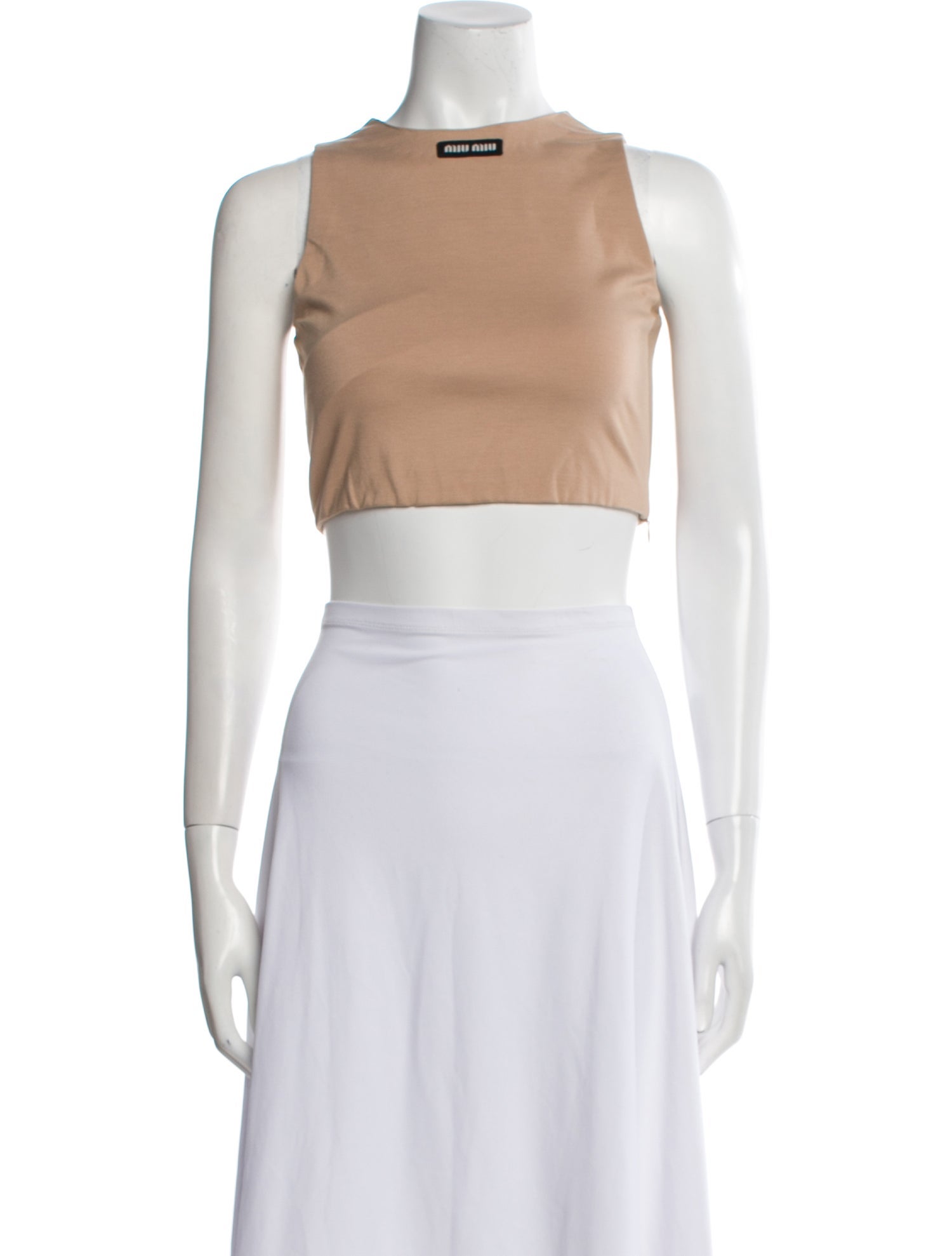 Miu Miu 2022 Crew Neck Crop Top