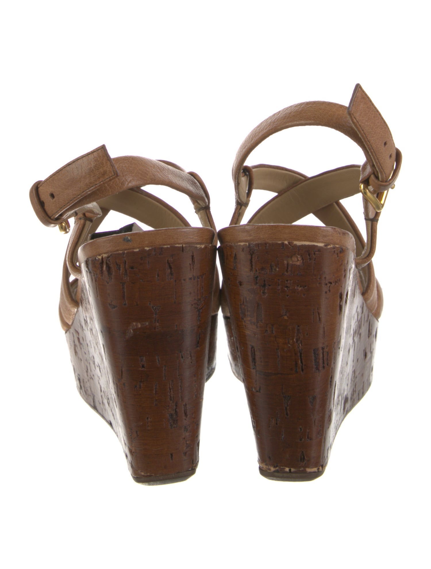 Miu Miu Leather Slingback Sandals