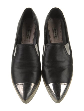 Miu Miu Leather Loafers