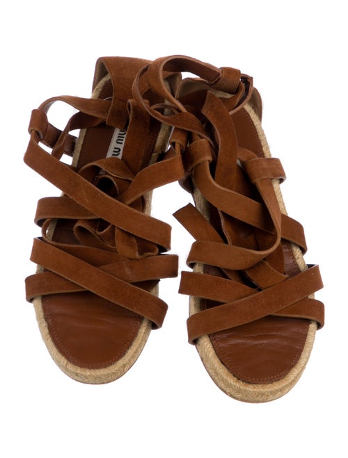 Miu Miu Suede Gladiator Sandals