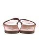 Miu Miu Leather Colorblock Pattern Slides