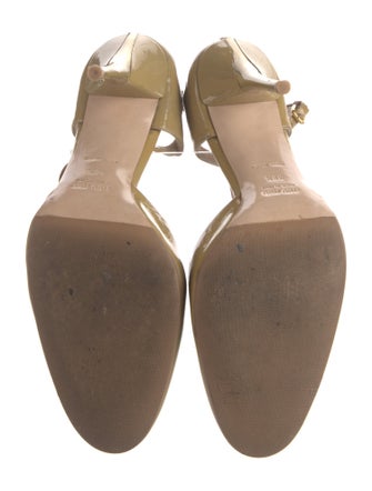 Miu Miu Patent Leather T-Strap Pumps