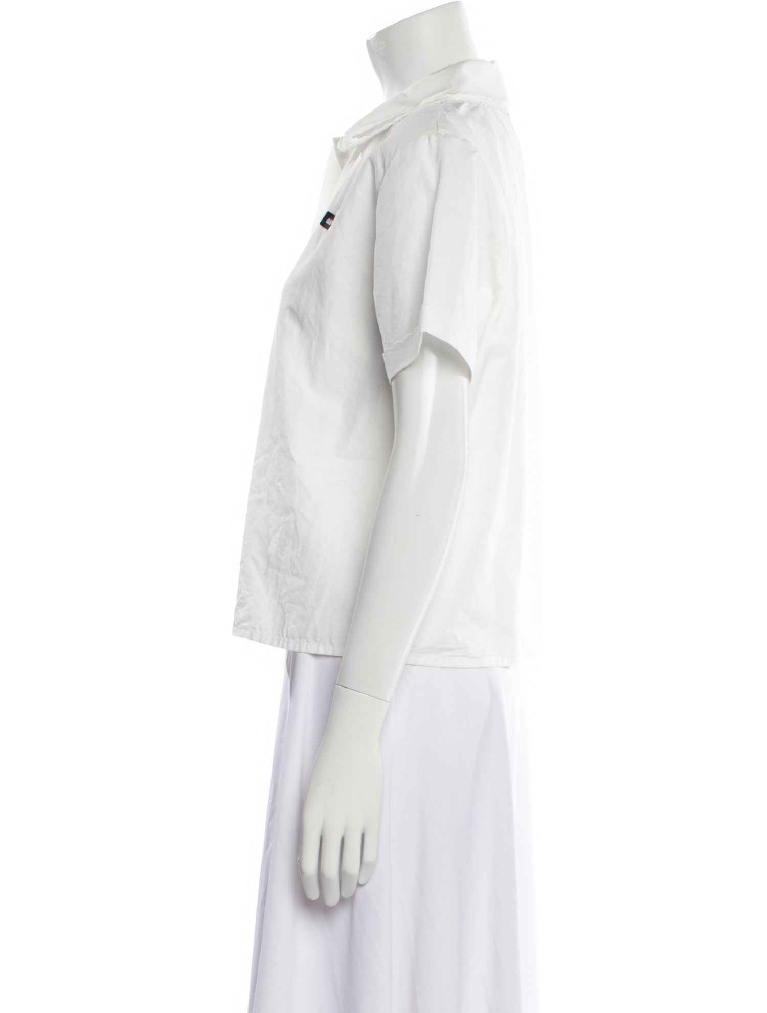 Miu Miu 2025 Short Sleeve Button-Up Top