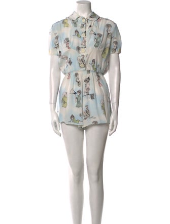 Miu Miu 2017 Printed Romper