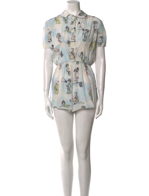 Miu Miu 2017 Printed Romper