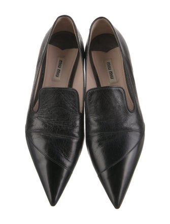 Miu Miu Leather Loafers