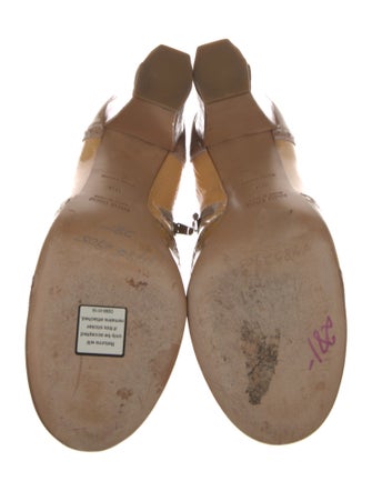 Miu Miu Patent Leather Lasercut Accents Pumps